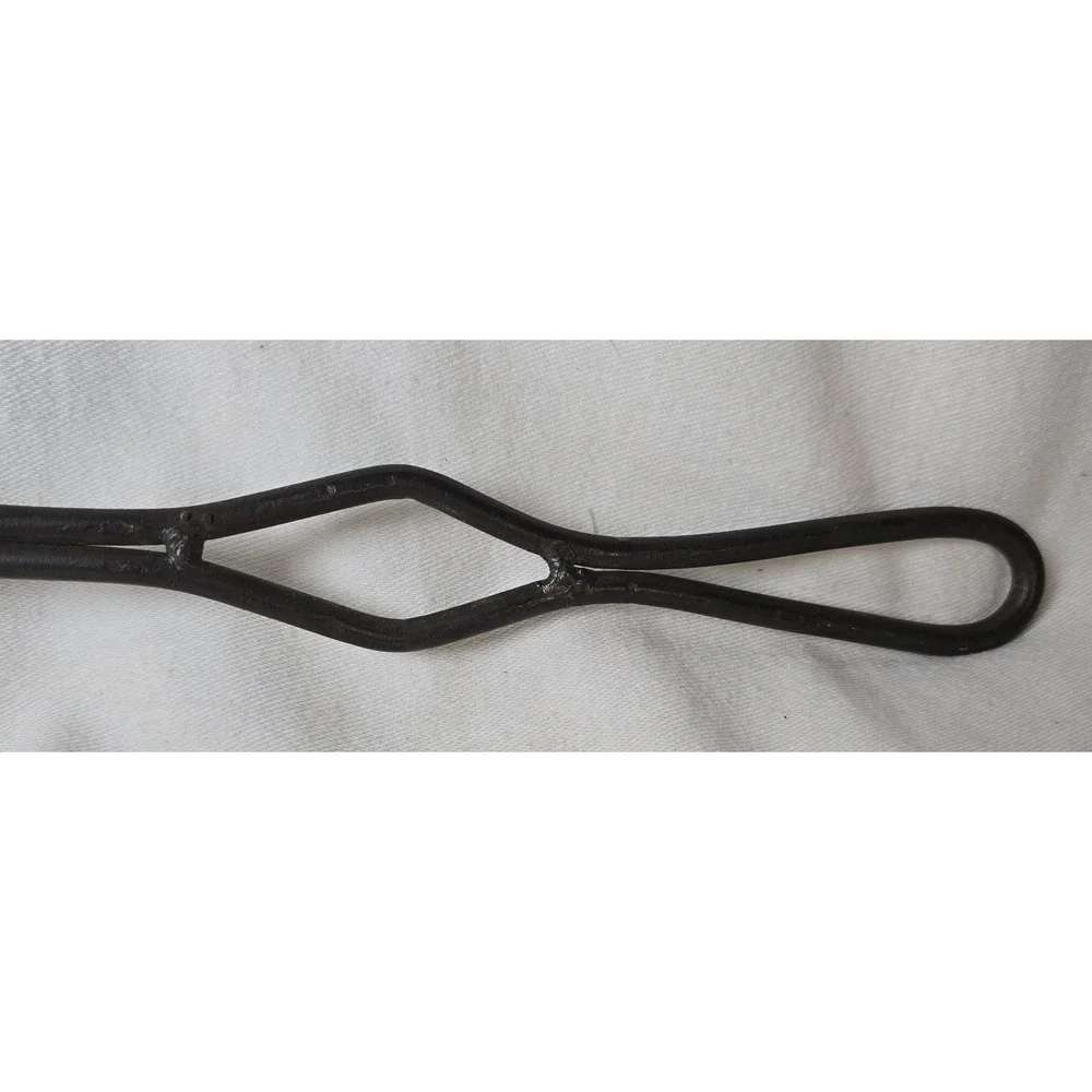 Vintage Brass Egg Cooker Hand Forged‎ Wrought Iron Handle 17.5